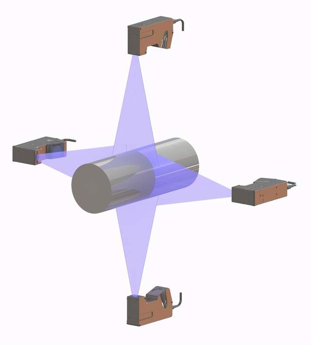 基于激光原理的圆钢表面检测平台 基于激光原理的圆钢表面检测平台