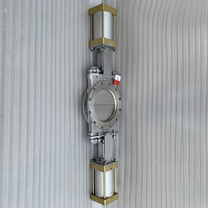 <strong>双气缸气动不锈钢插板阀</strong> <strong>双气缸气动不锈钢插板阀</strong>