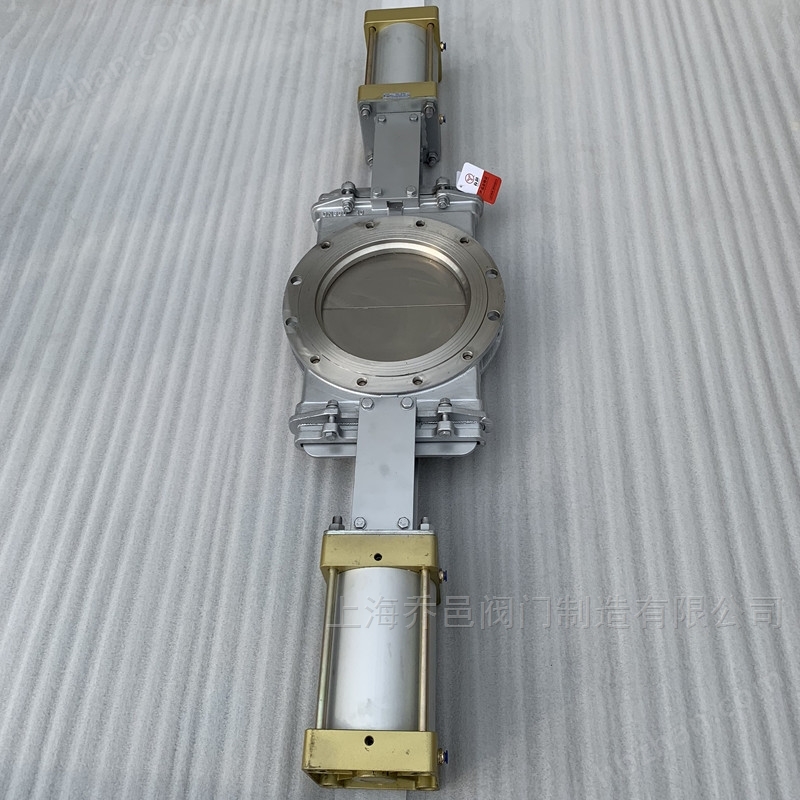 双气缸气动不锈钢放料插板阀 双气缸气动不锈钢放料插板阀