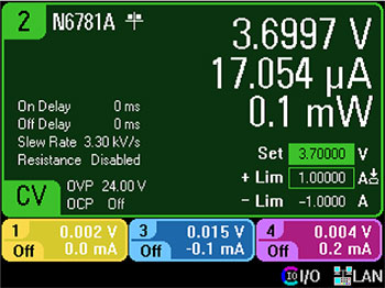 图 4 关机漏电流测量结果