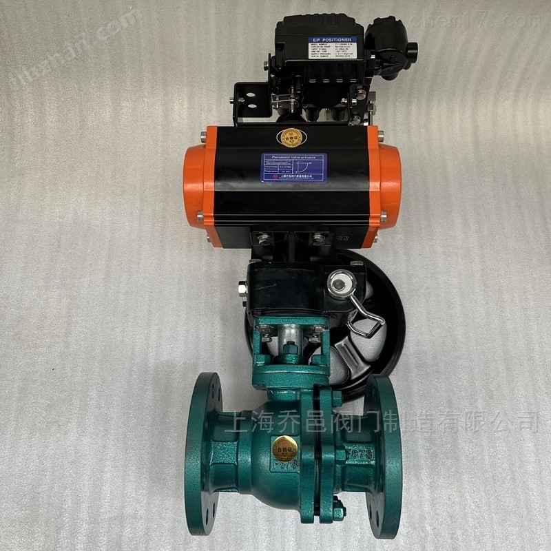 气动衬可溶性聚四氟乙烯V型调节球阀 气动衬可溶性聚四氟乙烯V型调节球阀