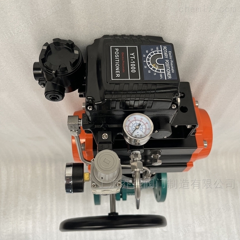 带定位器气动调节型衬氟球阀 带定位器气动调节型衬氟球阀