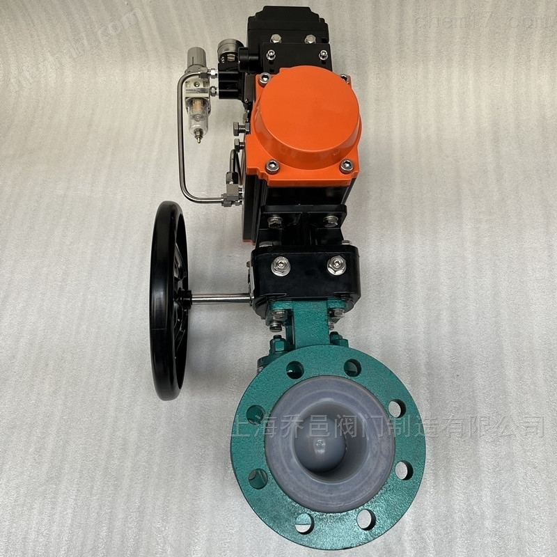 气动衬聚全氟乙丙烯调节球阀 气动衬聚全氟乙丙烯调节球阀