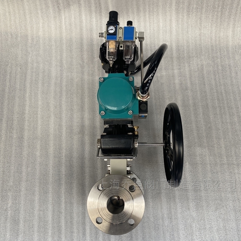 防爆气动带手动不锈钢球阀 防爆气动带手动不锈钢球阀