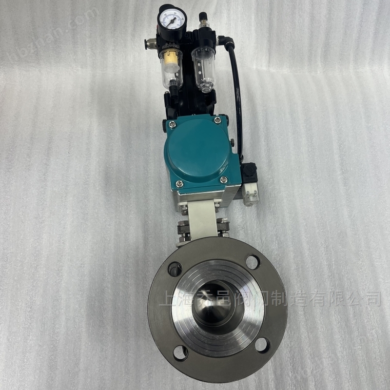 <strong>Q641F气动法兰球阀</strong> <strong>Q641F气动法兰球阀</strong>