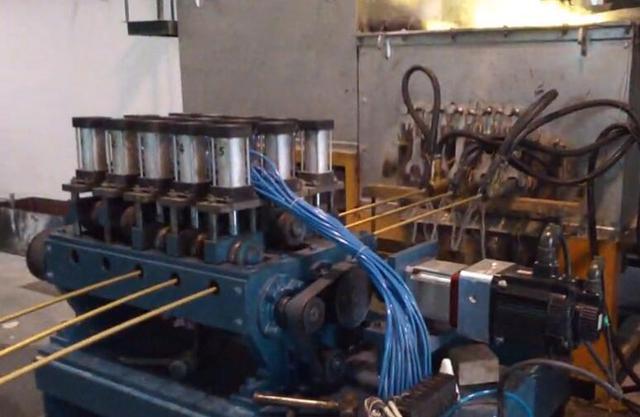 应用于水平连铸黄铜丝生产线的多铜丝同步检测 