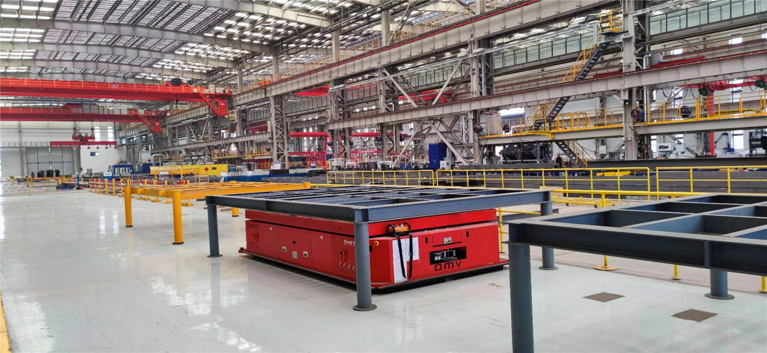 【汇聚案例】背负式重载AGV（15T）转运的应用 