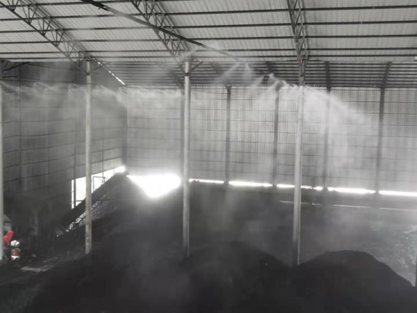 雾桩降尘系统在煤场的广泛应用 