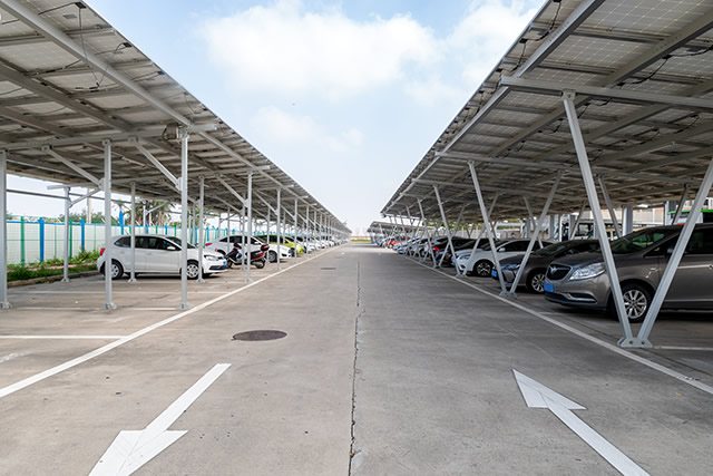 电瓶车充电桩车棚什么材质好 膜结构充电桩车棚多少钱一平米 