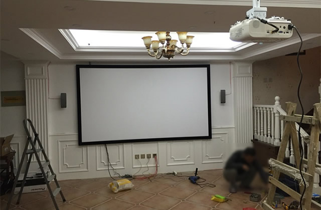 幕布安装高度有讲究吗 投影布吊顶预留尺寸需要留多少 