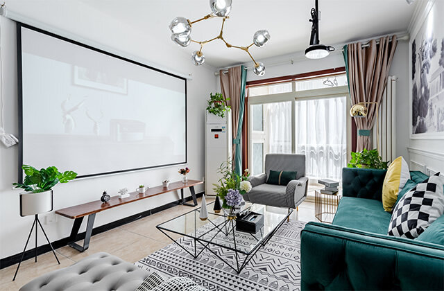 投影幕布什么材质好 家用投影仪幕布尺寸 投影机幕布安装方法 