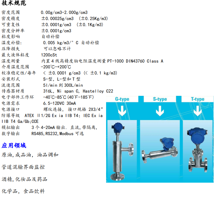 ADI在线液体密度计DC50介绍？ 