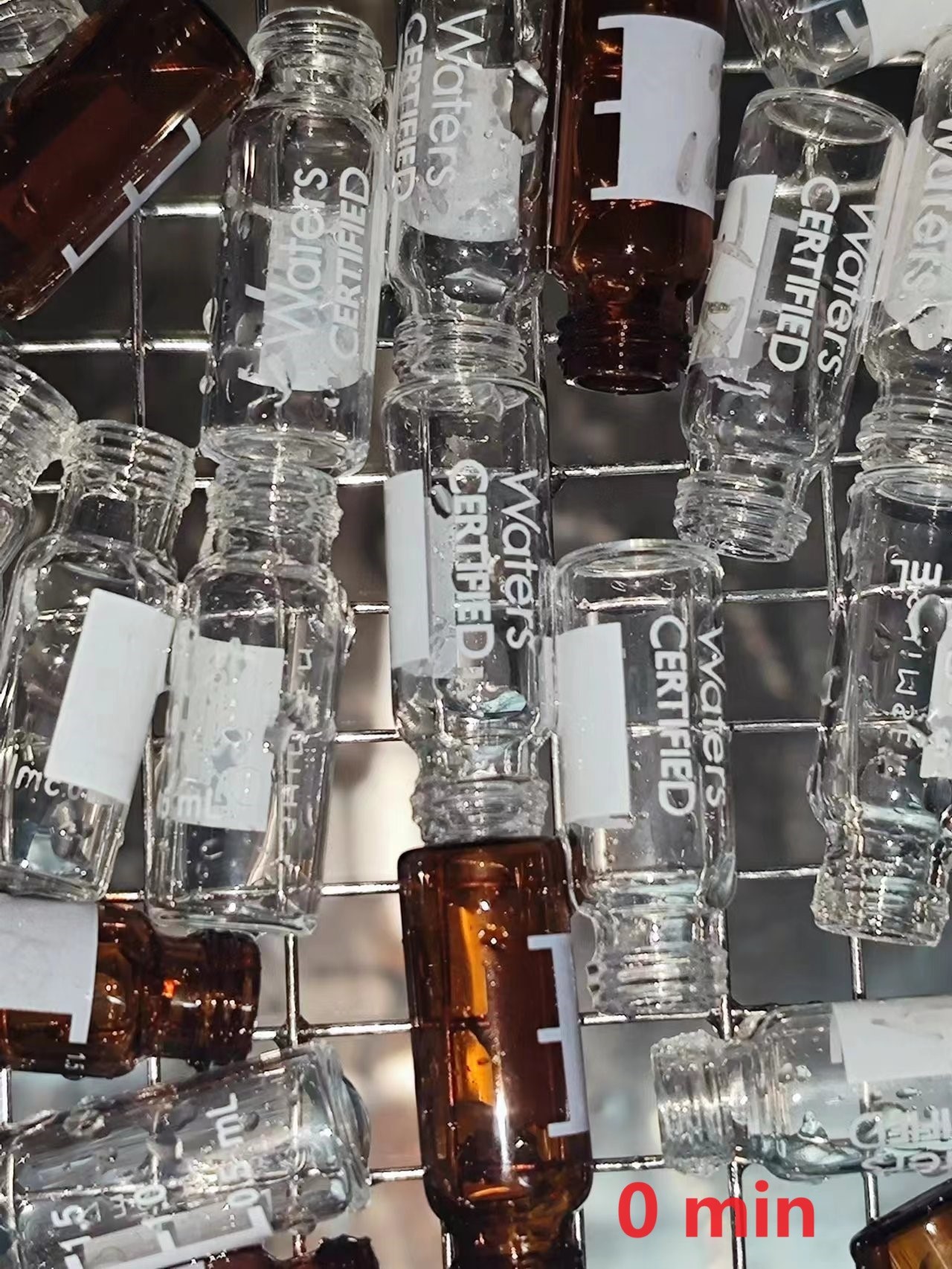 色谱进样瓶烘干测试 