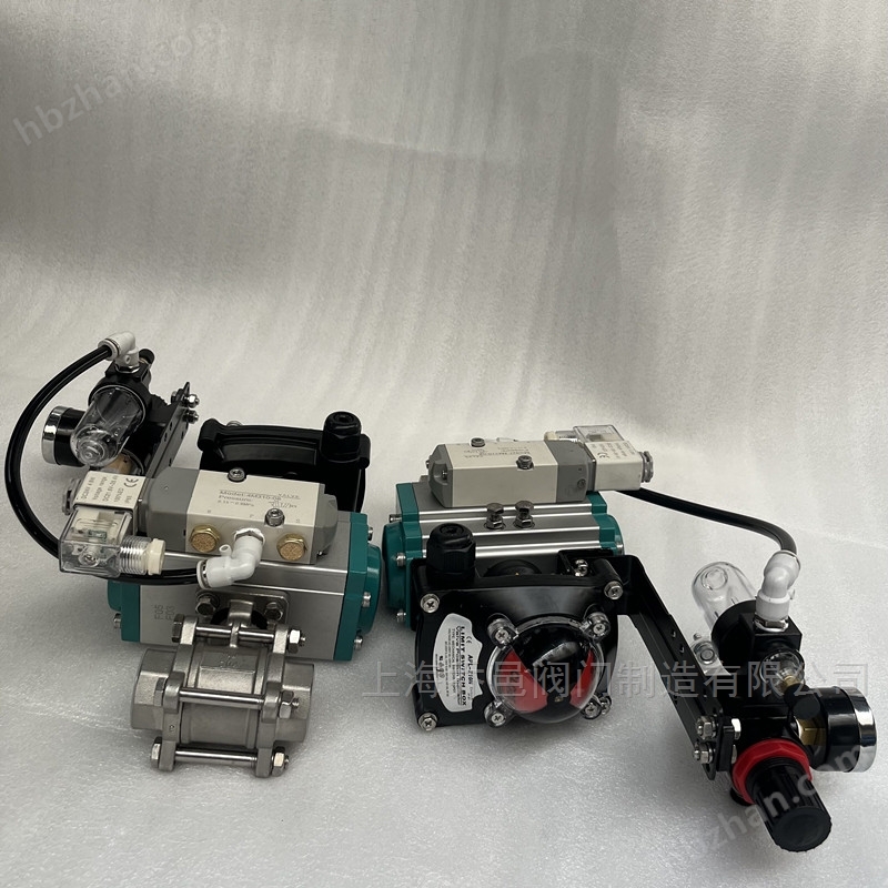 气动三片式内螺纹球阀