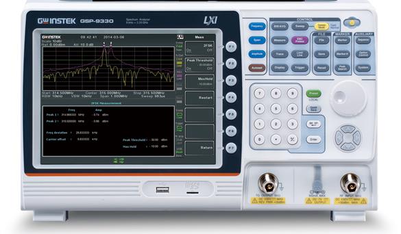 固纬GSP-9330频谱分析仪 3.25GHz的高速测试的频谱分析仪 